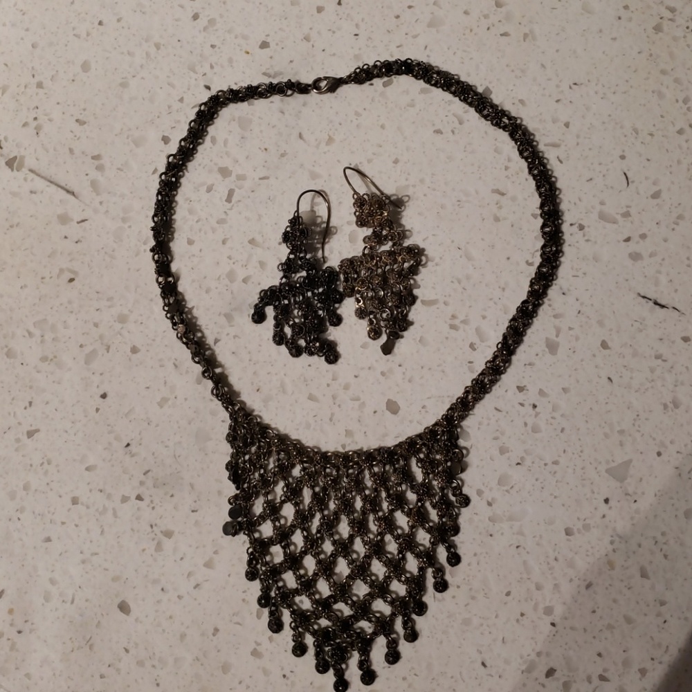 Handmade Necklace and earrings set